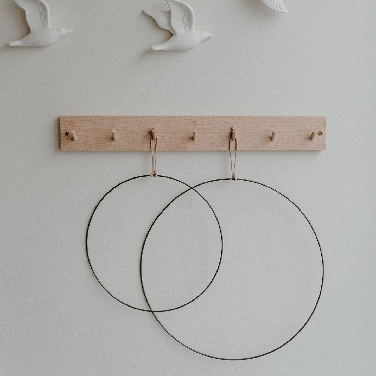 Couronne en métal Cercle en lot de 2 (UE = 4 Ensembles)