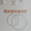 Couronne en métal Cercle en lot de 2 (UE = 4 Ensembles)