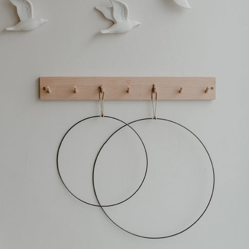 Couronne en métal Cercle en lot de 2 (UE = 4 Ensembles)