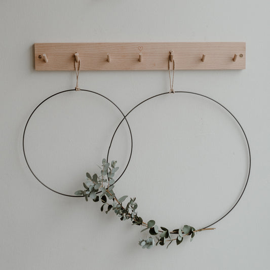 Couronne en métal Cercle en lot de 2 (UE = 4 Ensembles)