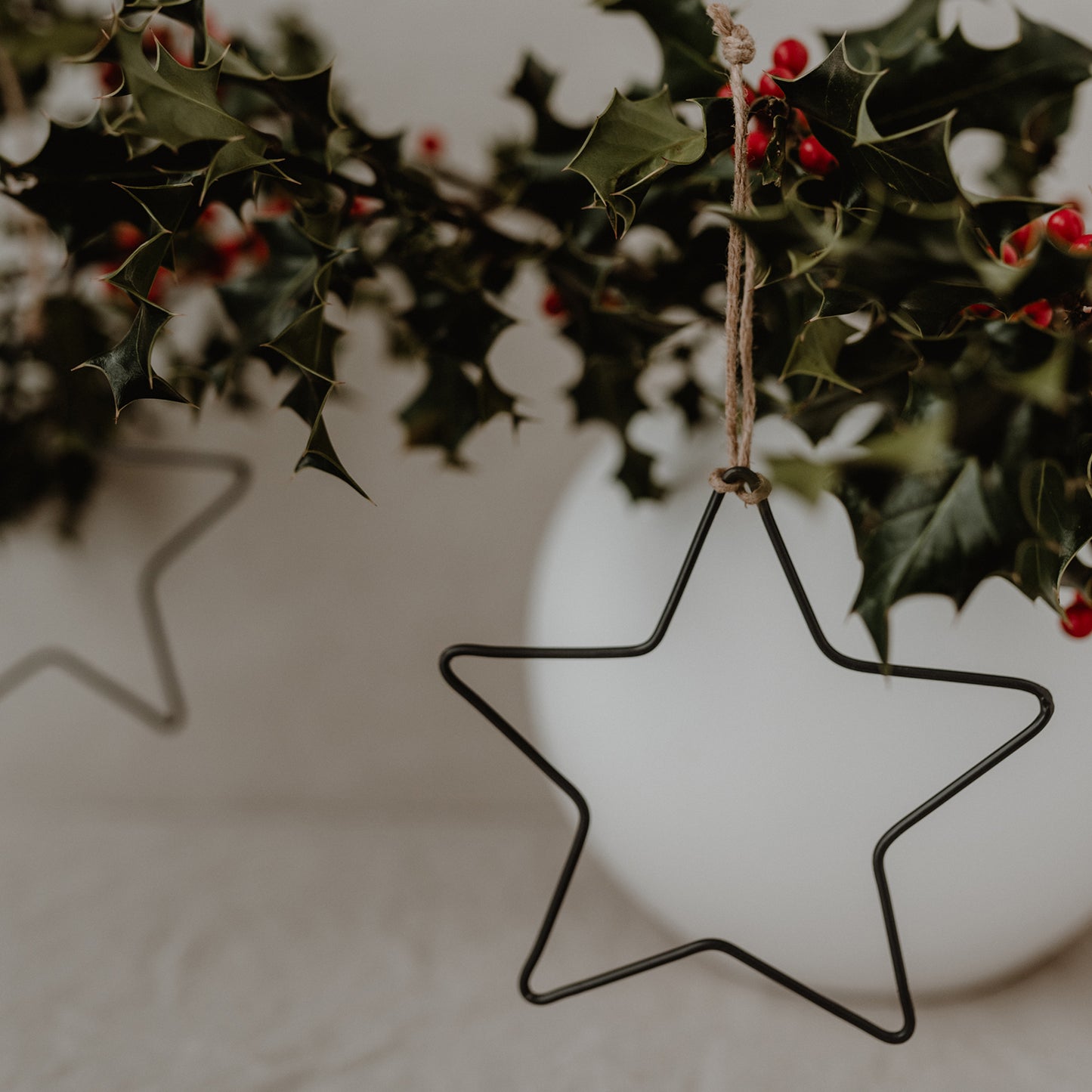 Metal pendant star set of 6 (PU = 4 sets)