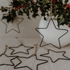 Metal pendant star set of 6 (PU = 4 sets)