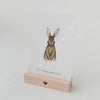 Easter card bunny (PU = 10 pieces)