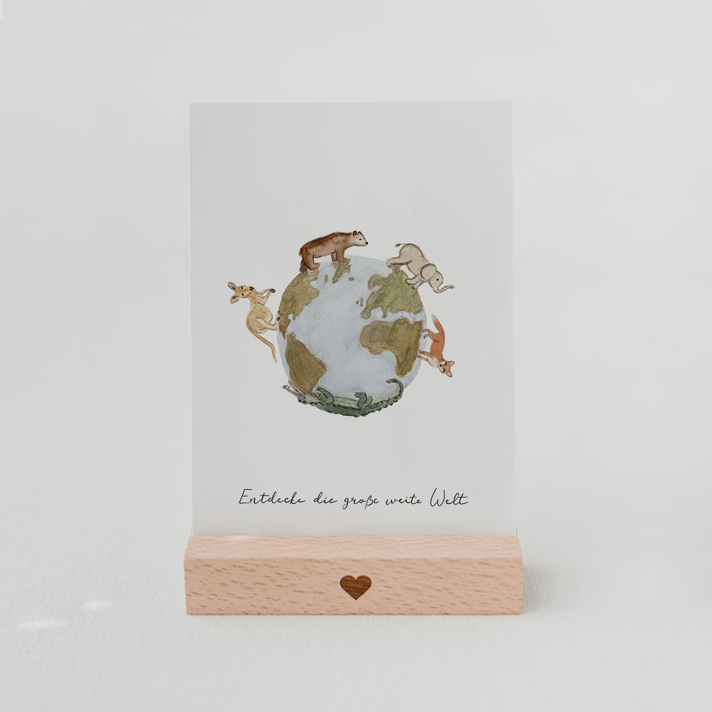 Greeting card world explorer (PU = 10 pieces)
