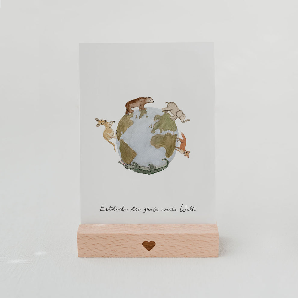 Greeting card world explorer (PU = 10 pieces)