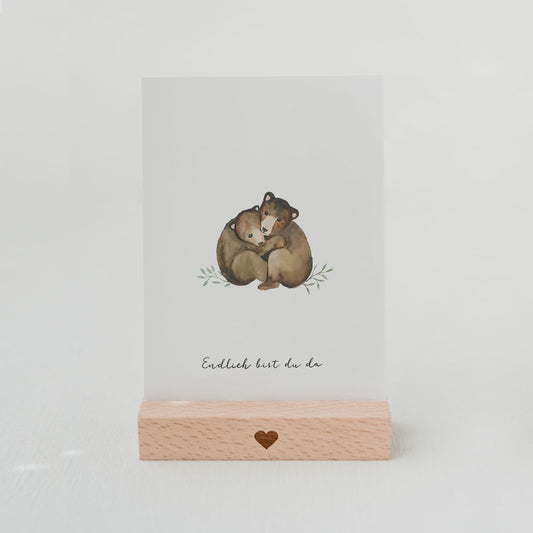 Greeting card little bears (PU = 10 pieces)