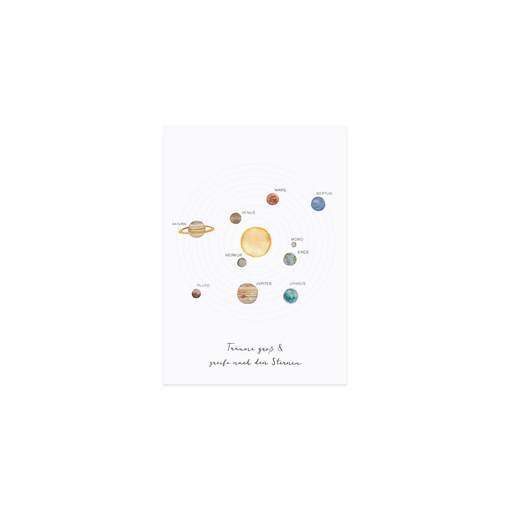 Greeting card solar system (PU = 10 pieces)