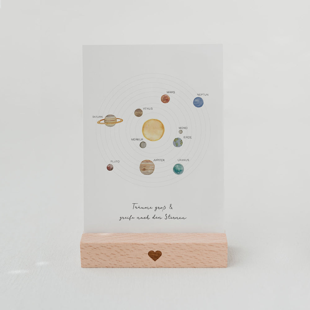 Greeting card solar system (PU = 10 pieces)