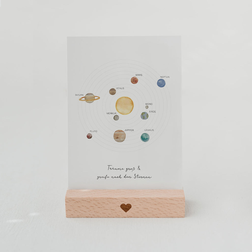 Greeting card solar system (PU = 10 pieces)