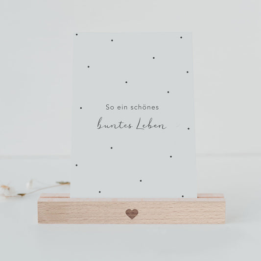 Spruchkarte Buntes Leben (UE = 10 Pièces)