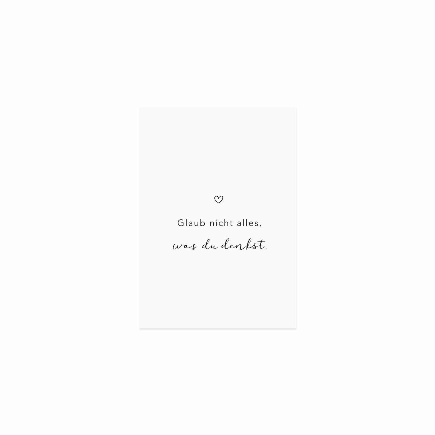 Spruchkarte Alles Was Du Denkst (UE = 10 Pièces)