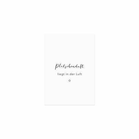 Weihnachtskarte Plätzchenduft (VE = 10 Stück)