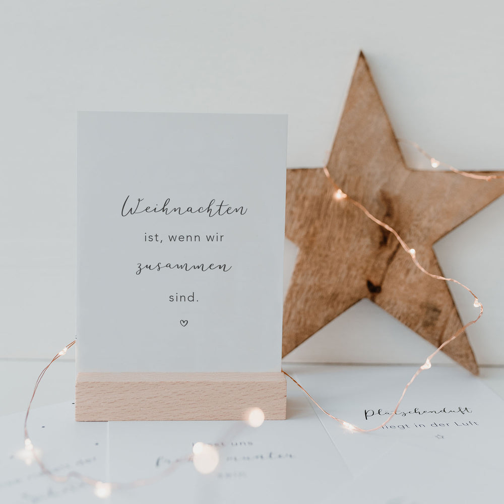 Weihnachtskarte Weihnachten ist (UE = 10 Pièces)
