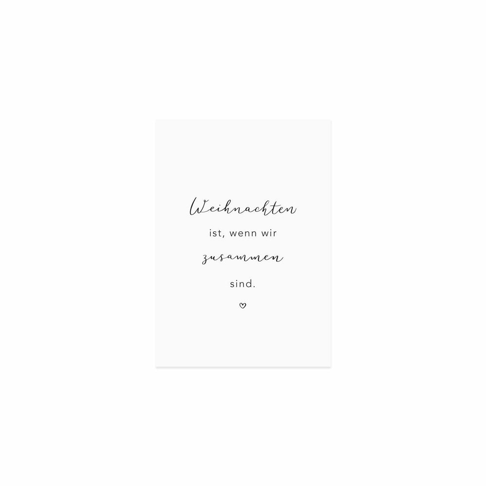 Weihnachtskarte Weihnachten ist (UE = 10 Pièces)