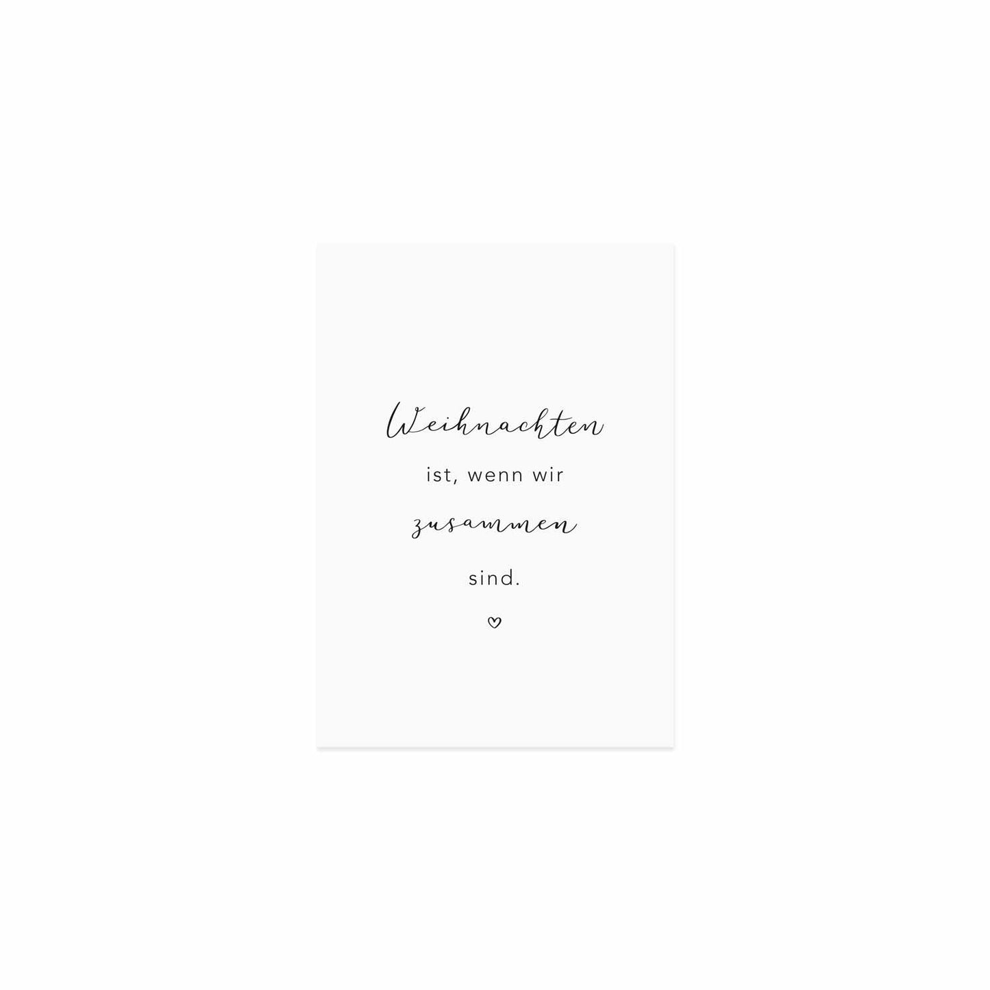 Weihnachtskarte Weihnachten ist (UE = 10 Pièces)