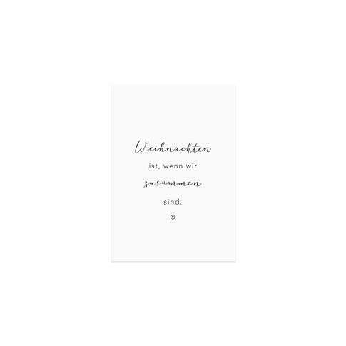 Weihnachtskarte Weihnachten ist (UE = 10 Pièces)