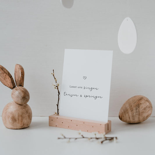 Spruchkarte Tanzen und Springen (UE = 10 Pièces)
