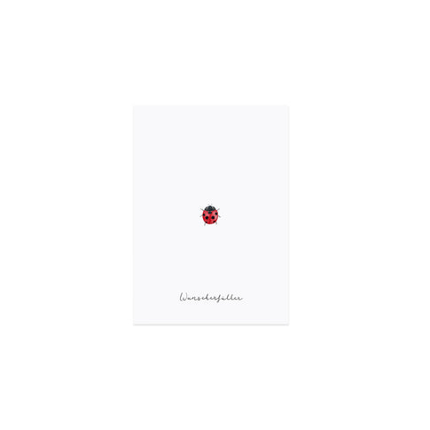Postkarte Marienkäfer (VE = 10 Stück)