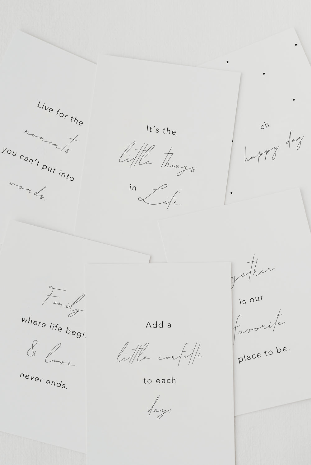 Spruchkarte Little Things (VE = 10 Stück)