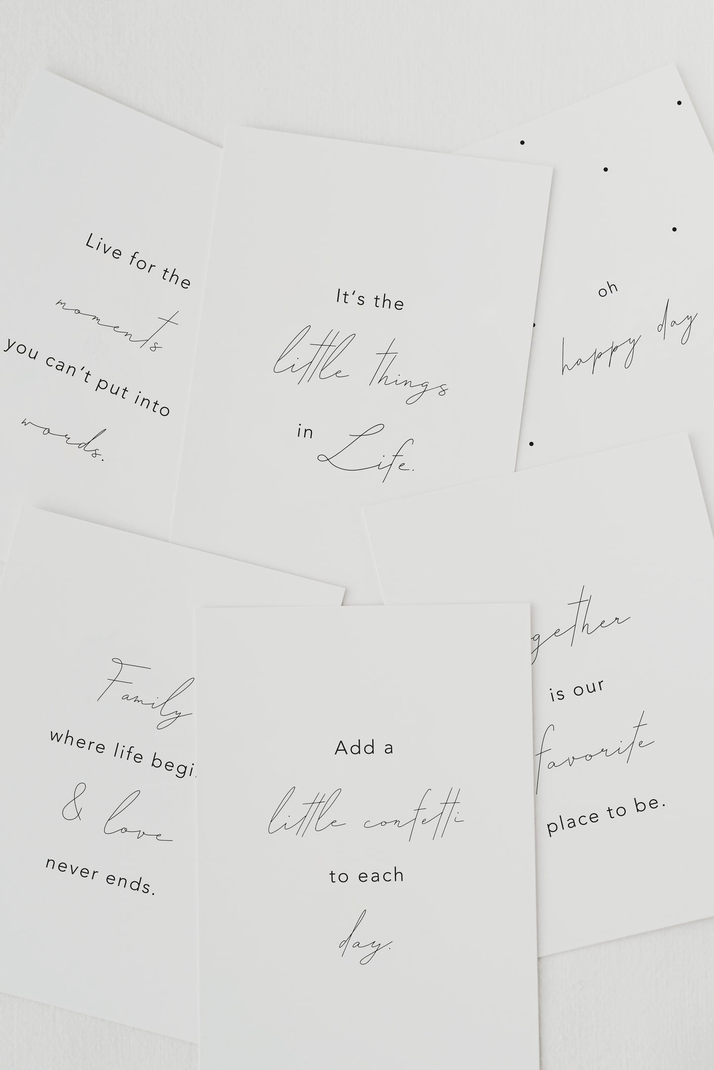 Spruchkarte Little Things (VE = 10 Stück)