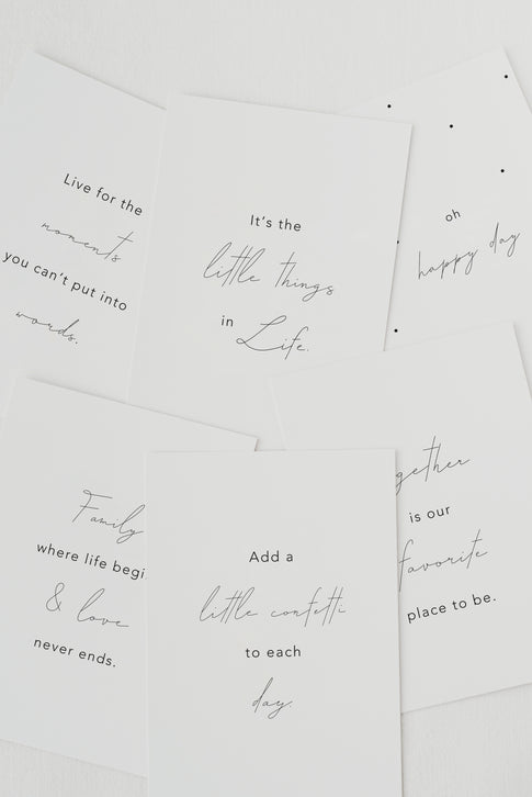 Spruchkarte Little Things (VE = 10 Stück)