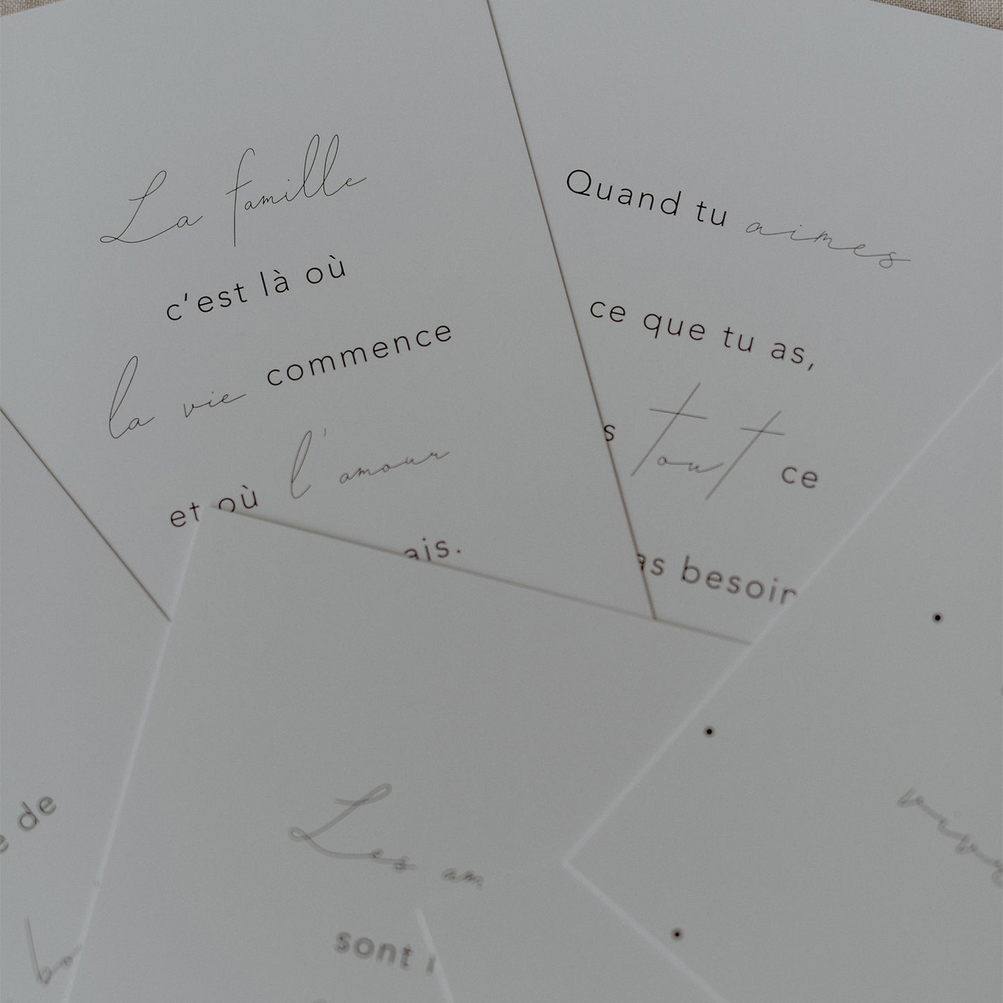 Spruchkarte La joie  (UE = 10 Pièces)