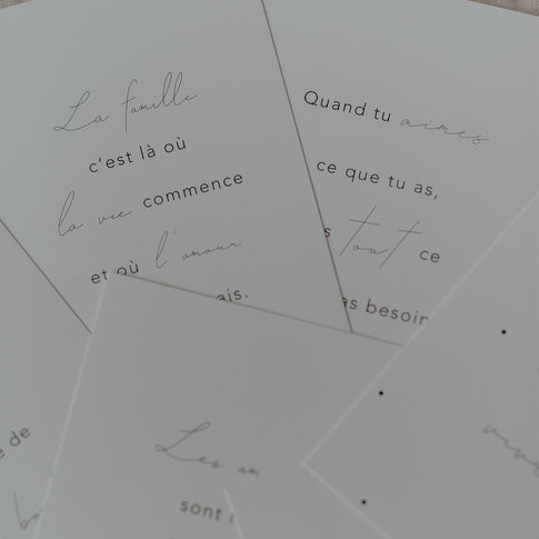 Spruchkarte La joie  (UE = 10 Pièces)