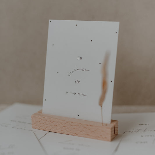 Spruchkarte La joie  (UE = 10 Pièces)