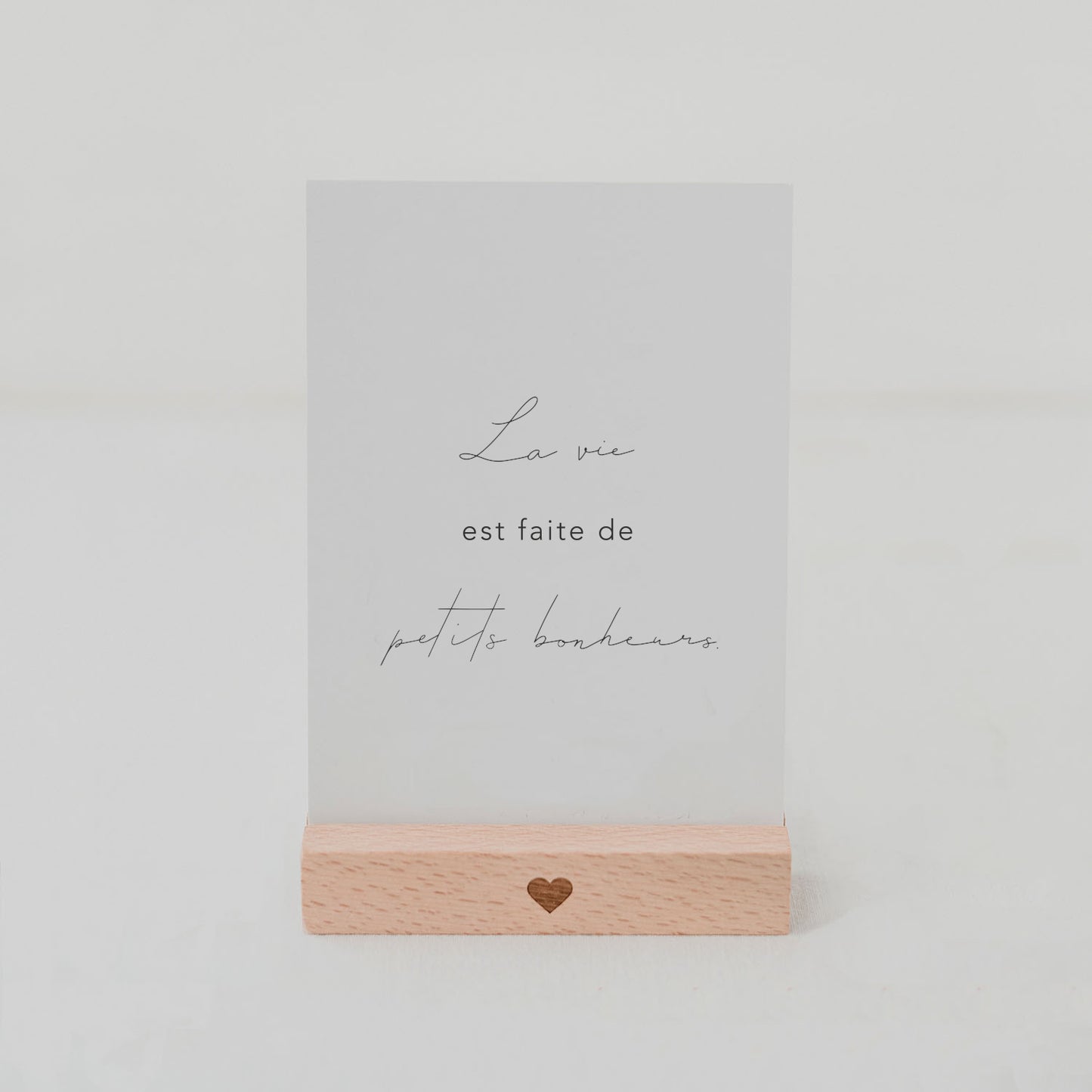 Spruchkarte La vie  (VE = 10 Stück)