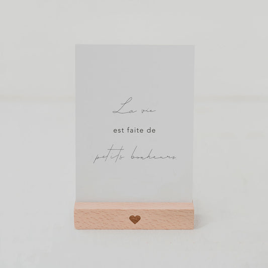 Spruchkarte La vie  (UE = 10 Pièces)