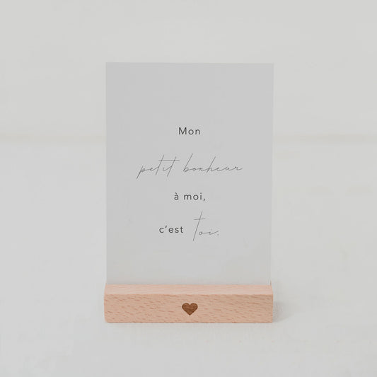 Spruchkarte Petit bonheur (UE = 10 Pièces)