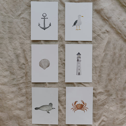 Watercolor card anchor (PU = 10 pieces)