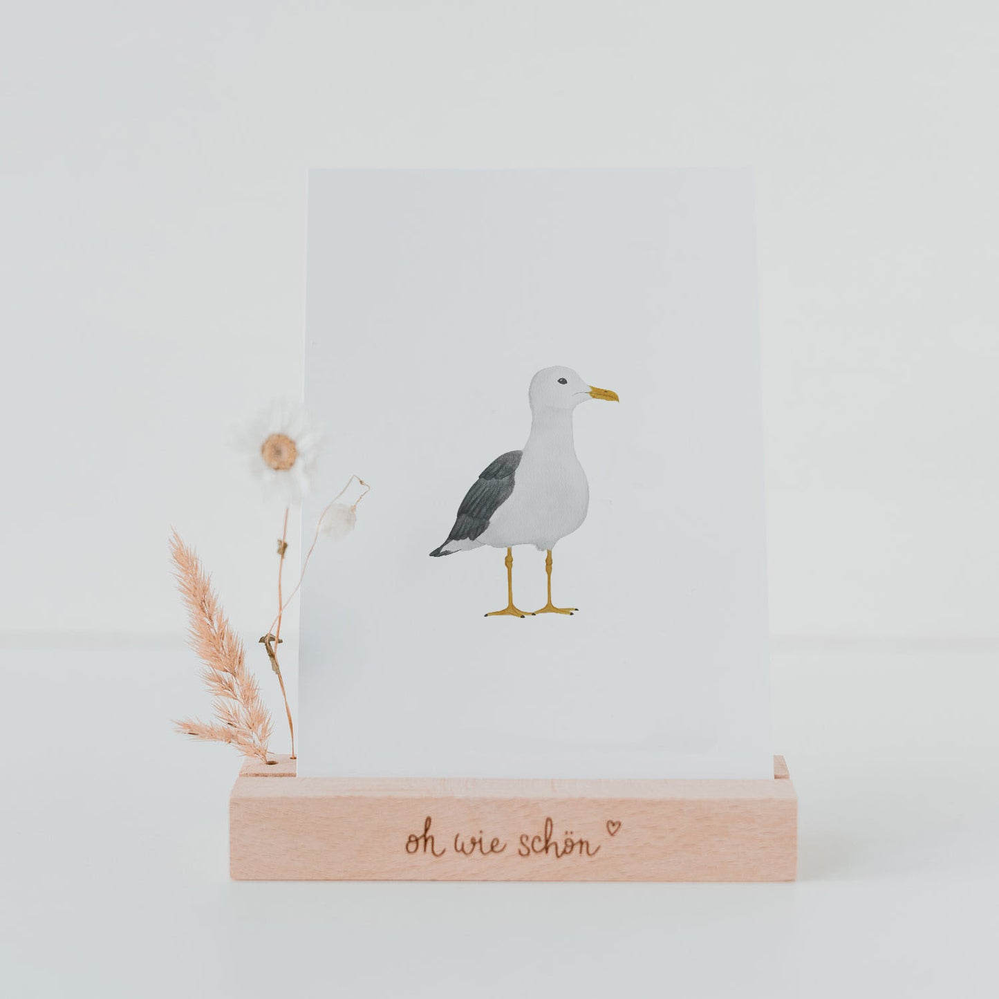 Watercolor card Seagull (PU = 10 pieces)