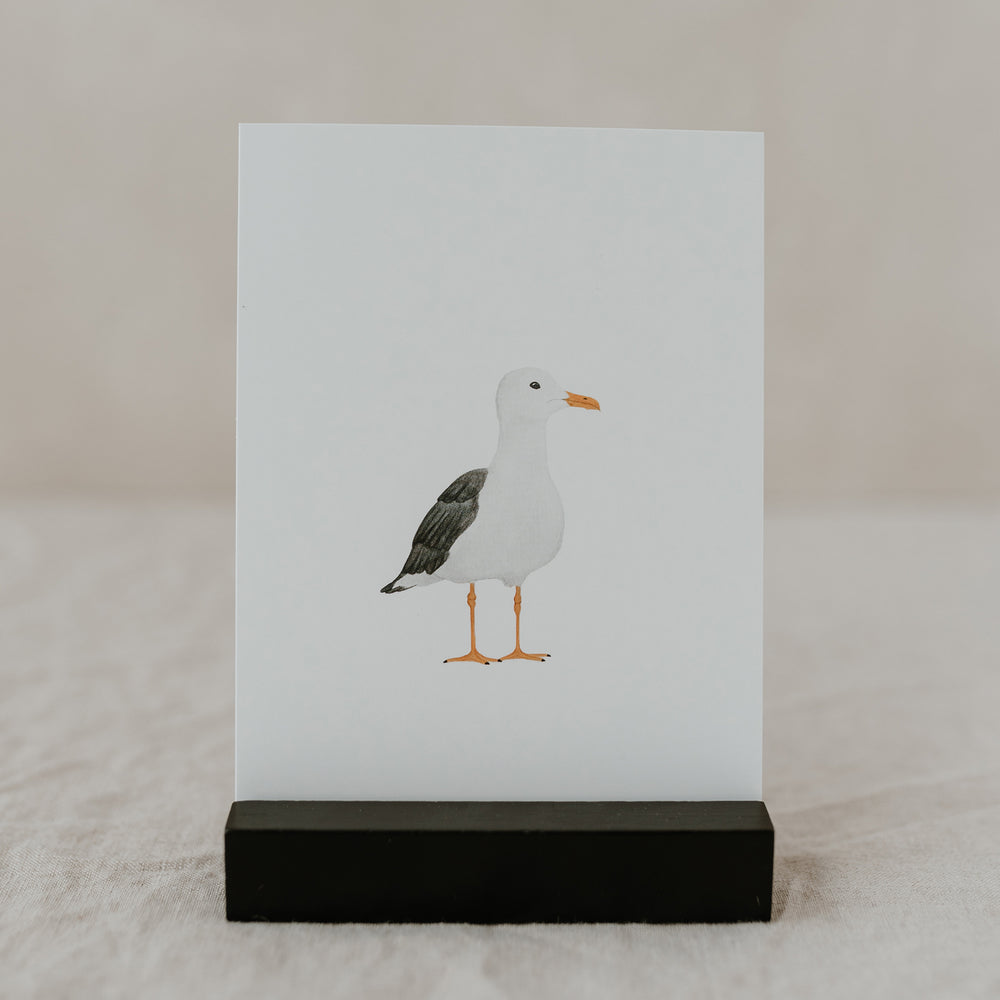 Watercolor card Seagull (PU = 10 pieces)