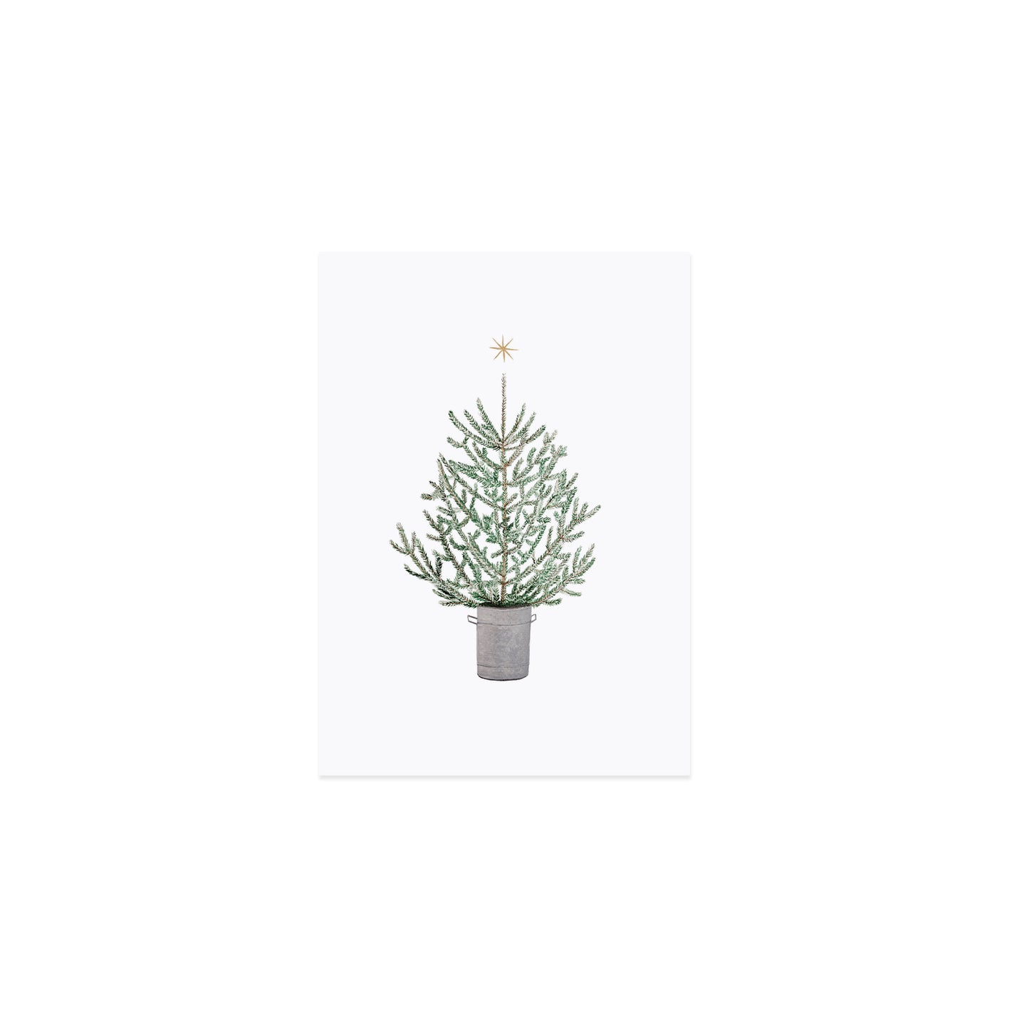 Aquarellkarte Christmas Tree (UE = 10 Pièces)