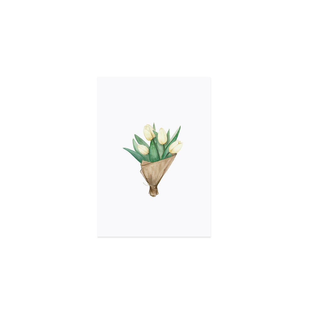 Aquarellkarte Tulips (VE = 10 Stück)