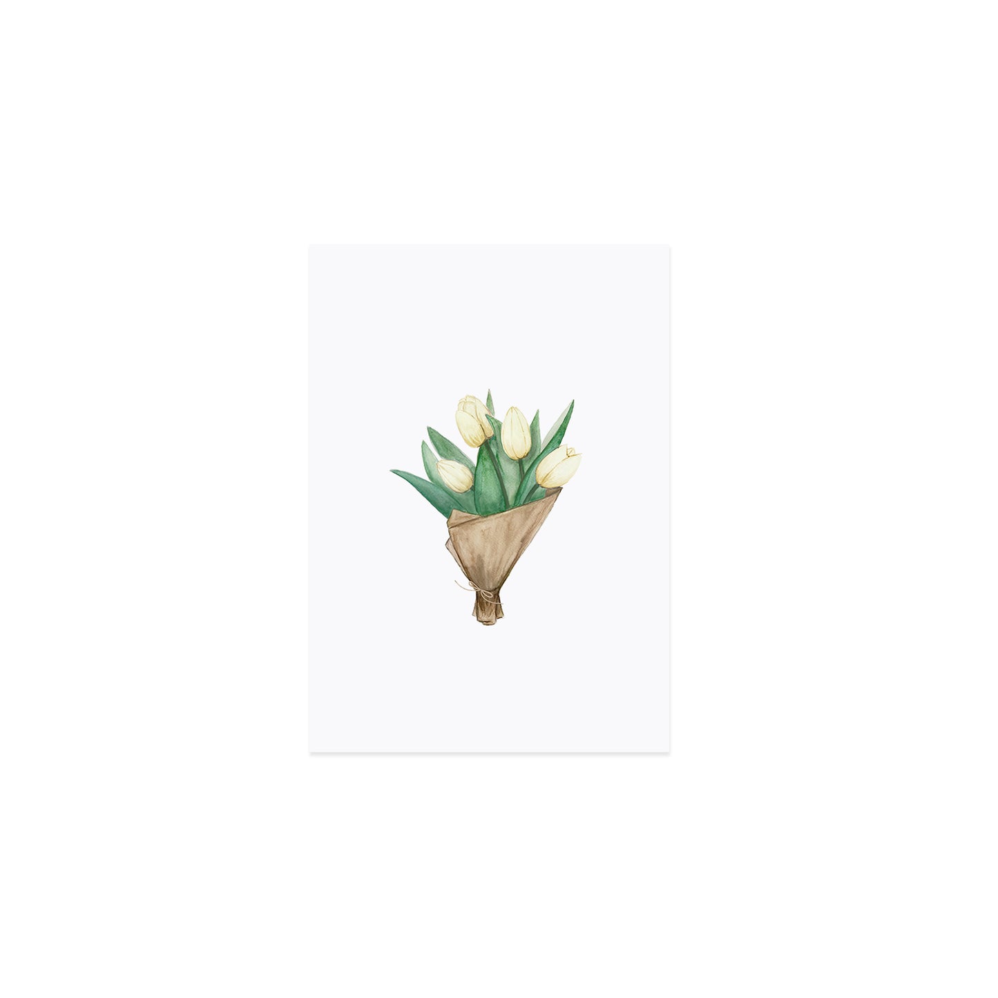 Aquarellkarte Tulips (VE = 10 Stück)
