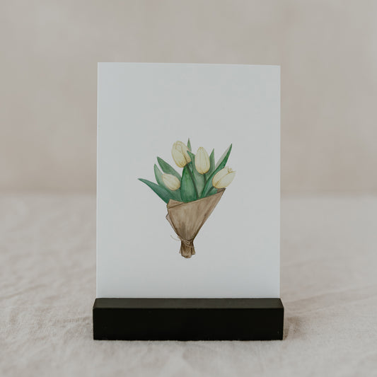 Aquarellkarte Tulips (UE = 10 Pièces)