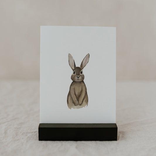 Aquarellkarte Rabbit (UE = 10 Pièces)