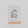 Watercolor card house (PU = 10 pieces)