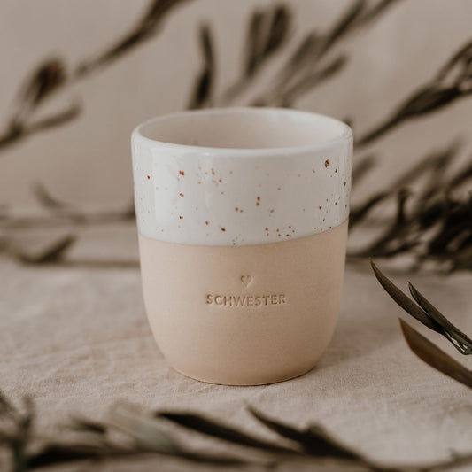 Becher Schwester (VE = 4 Stück)