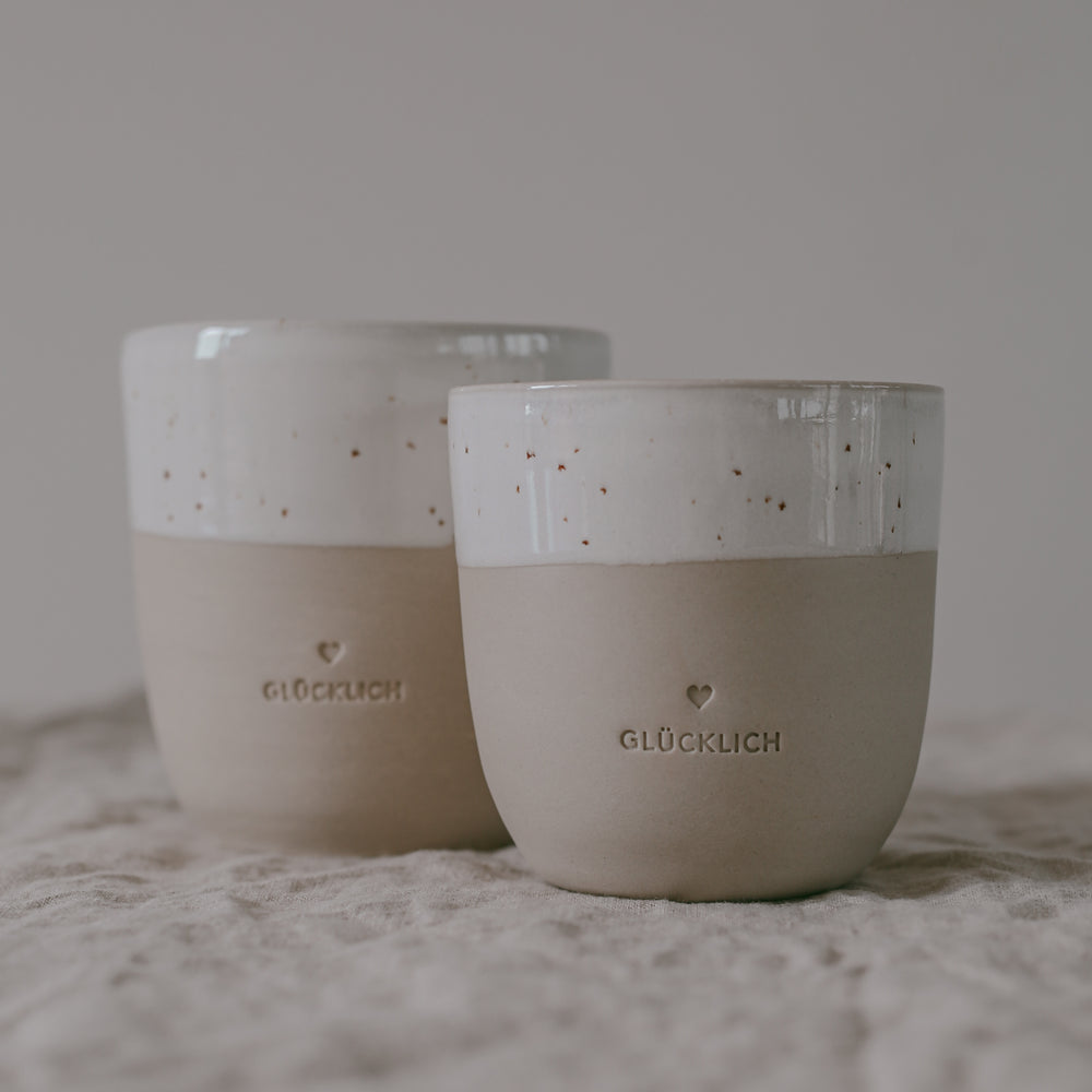 Kleiner Becher Glücklich (VE = 4 Stück)