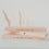 Large card flower stand 25cm heart natural (PU= 6 pcs.)