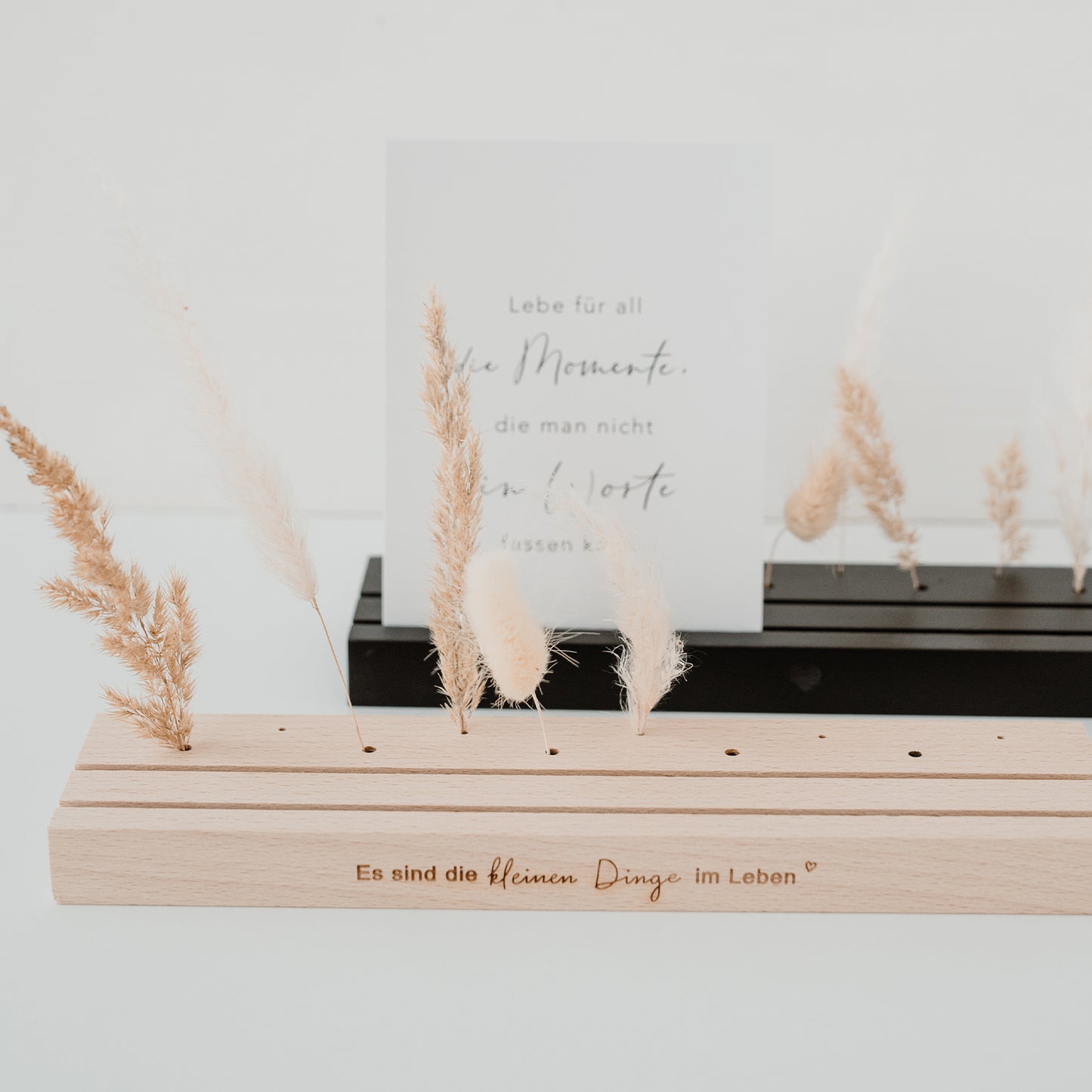 Großer Karten- Blumenständer 25cm Herz weiss (VE= 6 Stk.)