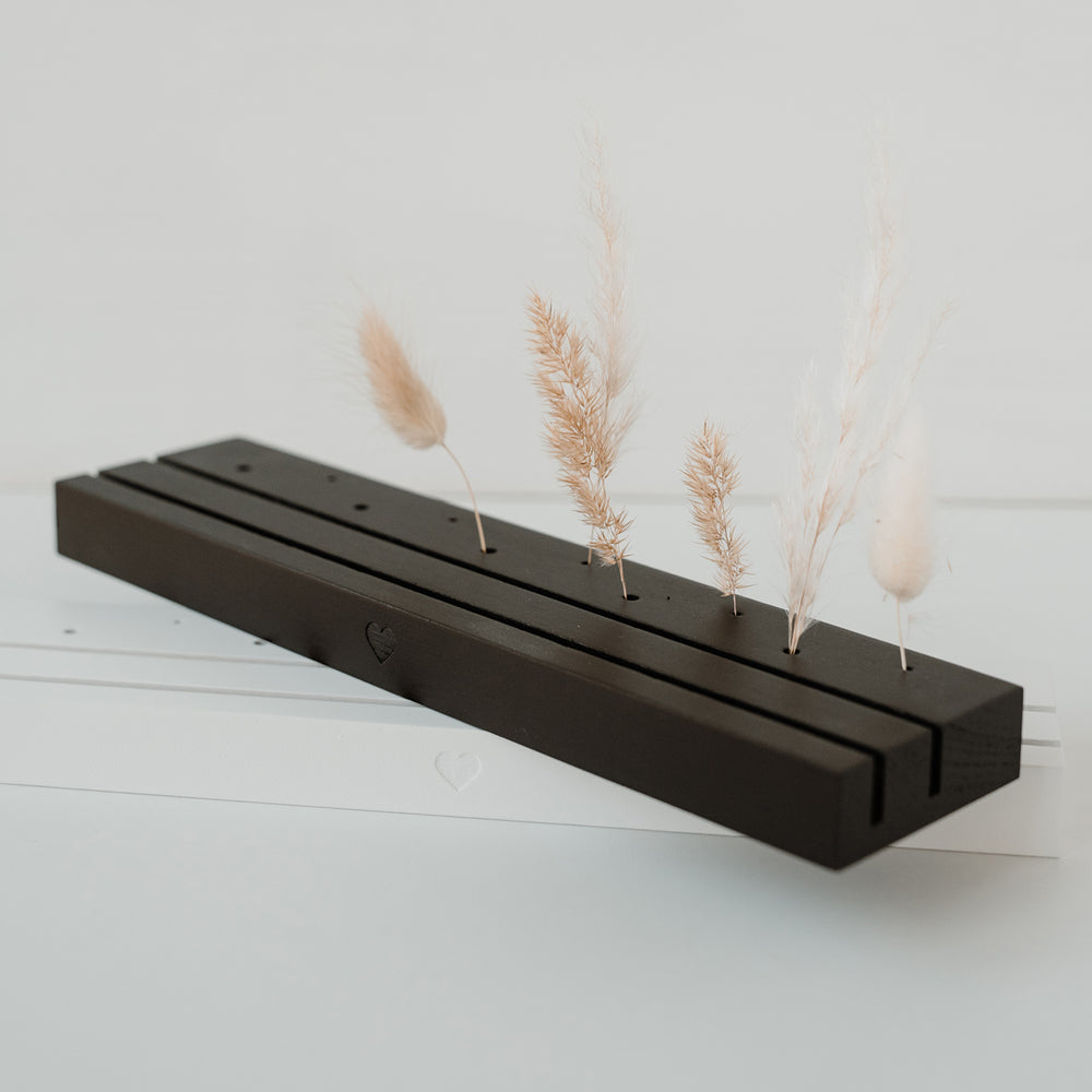 Großer Karten- Blumenständer 25cm Herz weiss (VE= 6 Stk.)