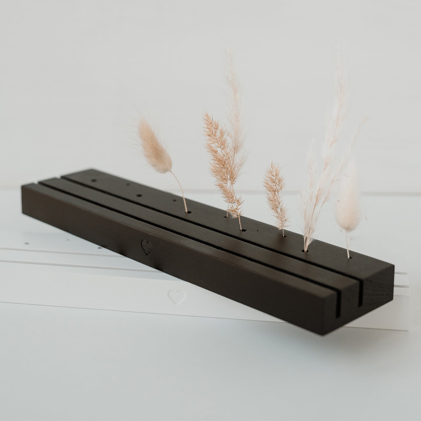 Großer Karten- Blumenständer 25cm Herz weiss (VE= 6 Stk.)