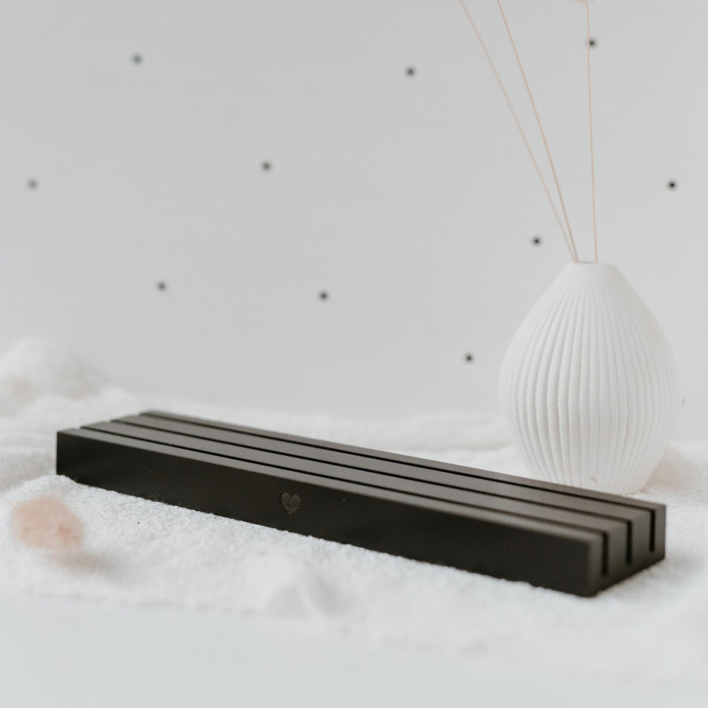 Kartenständer - 25cm Herz schwarz (VE = 6 Stk.)