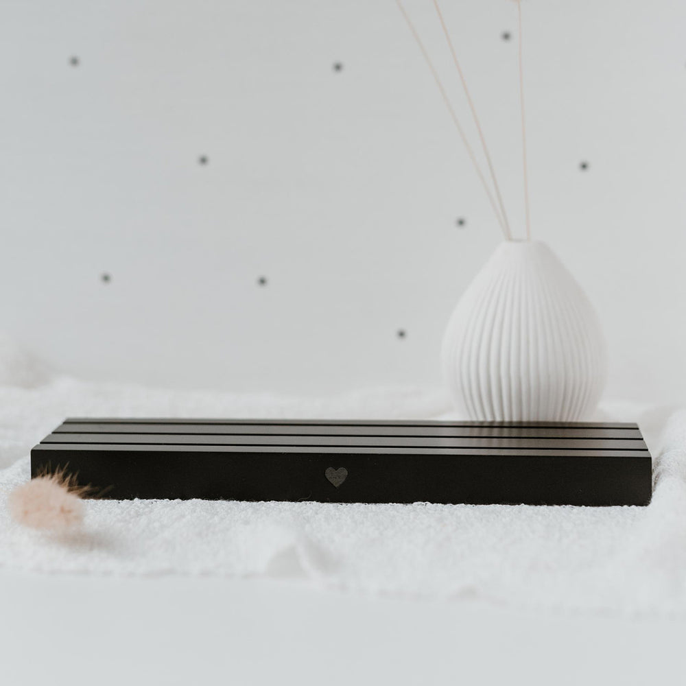 Kartenständer - 25cm Herz schwarz (VE = 6 Stk.)