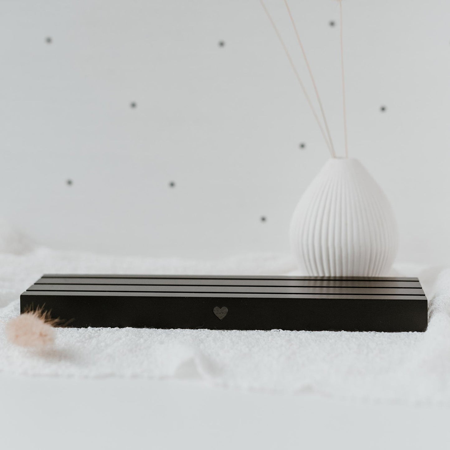 Kartenständer - 25cm Herz schwarz (VE = 6 Stk.)