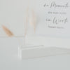 Karten- und Blumenhalter 2er Set - 12 cm Herz weiß (VE= 6 Sets)